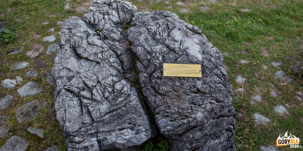 Wystawę fragmentów różnych skał Tatrzańskich na Gałajdówce (lub Polana pod Muraniem)