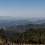 Panorama Tatr i Pienin z Wielkiego Rogacza (1182 m)