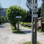 Kosarzyska - miejsce zejścia niebieskiego szlaku z Eliaszówki