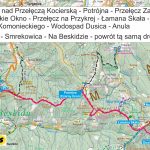 Potrójna i Łamana Skała zima mapa