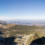 Widok spod szczytu Kościelca na Dolinę Gąsienicową