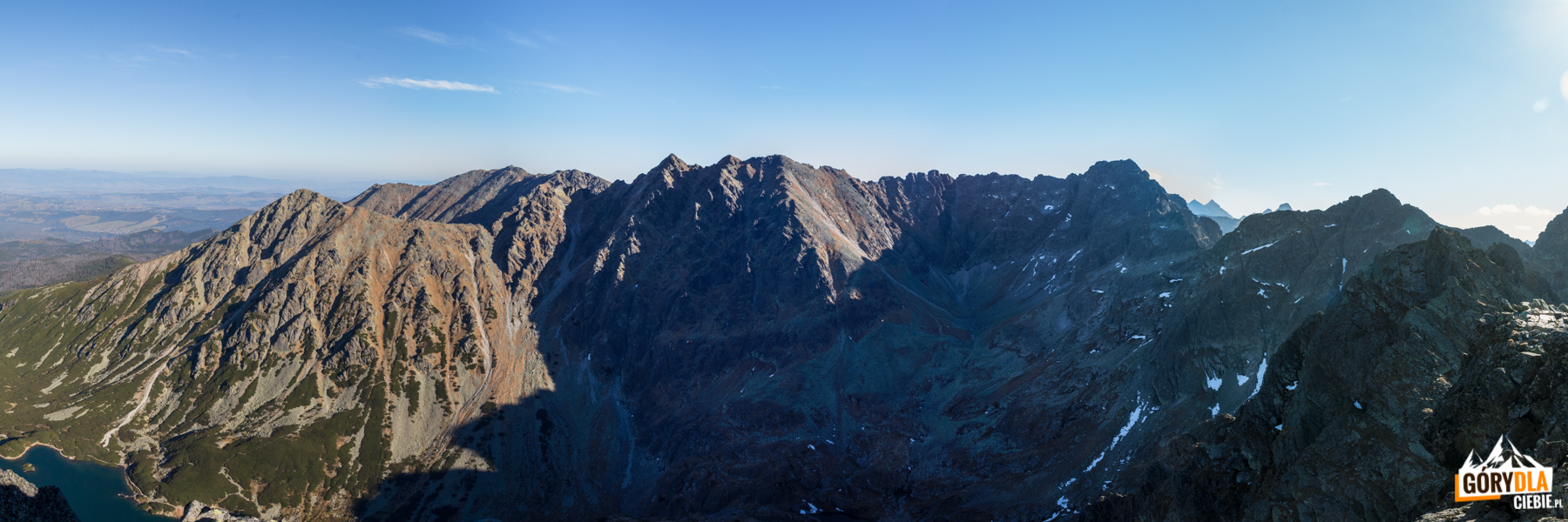 Panorama Orlej Perci ze szczytu Kościelca (2155 m)