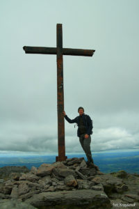 Autor na szczycie Carrantuohill (1039 m)