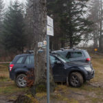 Drogowskazy szlaków na Przełęczy Klekociny