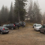 Nieformalny parking na Przełęczy Klekociny