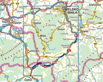 Beskid Śląski 2020 mapa