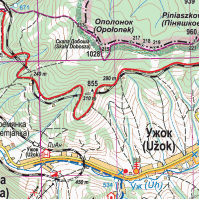 Szczegóły załączonego pliku Użański Park Narodowy 2011 mapa