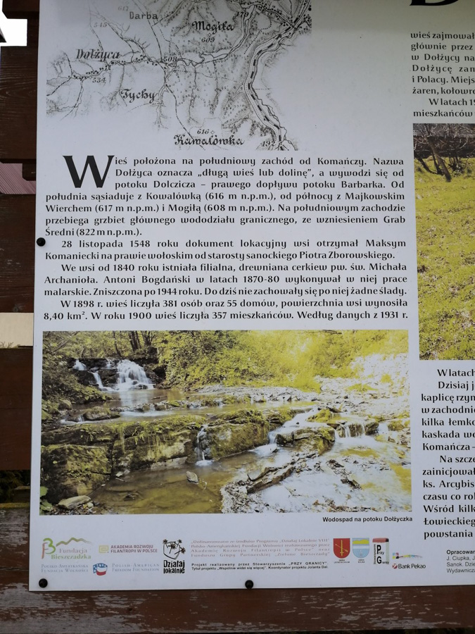 Wodospad w Dołżycy k. Komańczy