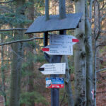 Początek czarnego szlaku w Dolinie Czarnej Wisełki