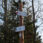 Rozwidlenie szlaków nad osiedlem Pietroszonka (Do Buka)