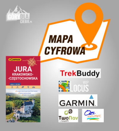 Jura Krakowswko-Częstochowska - mapa cyfrowa