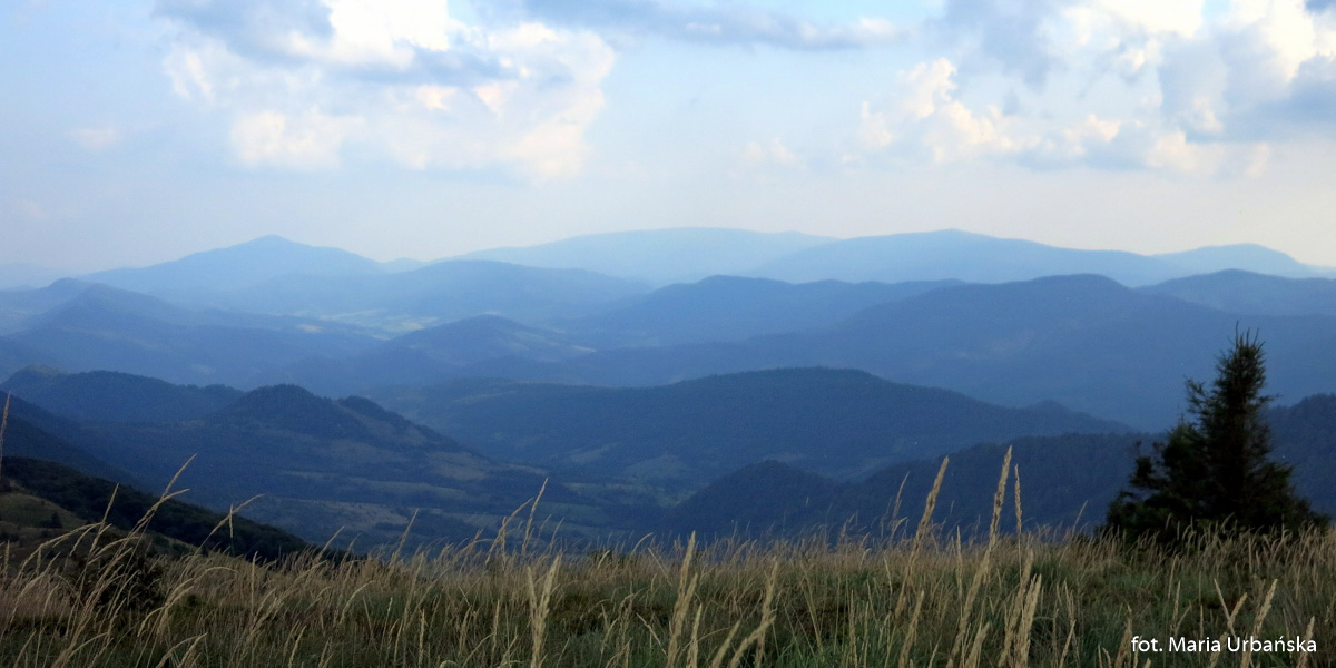 Panoramy z grani Rozsypańca (1280 m)