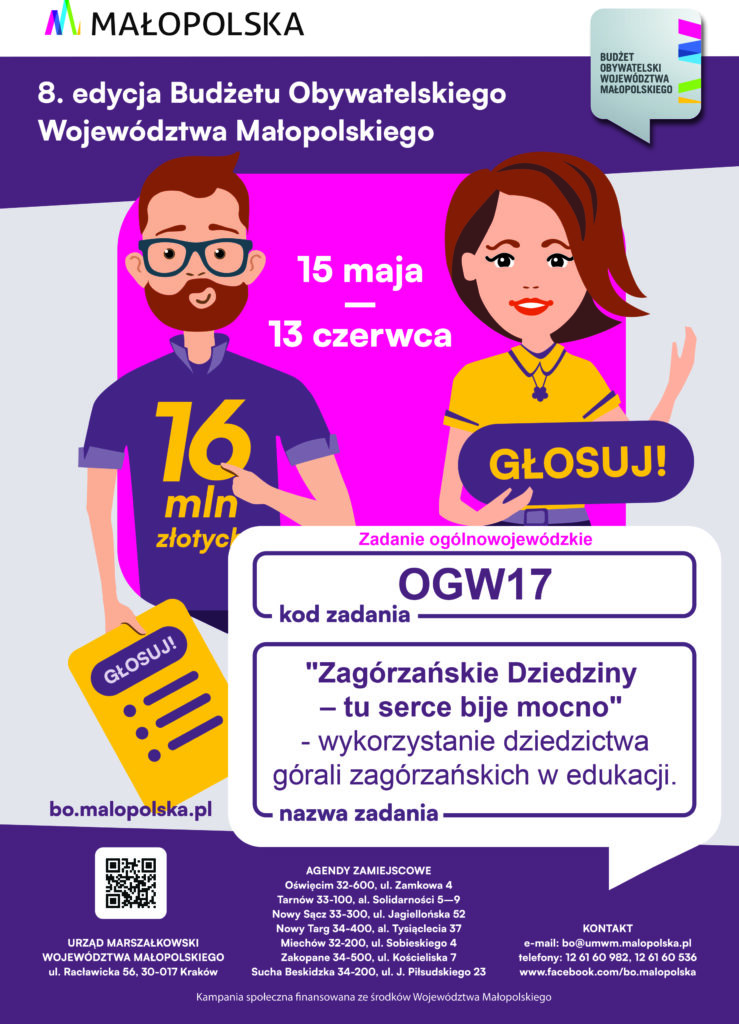 plakat promujący zadania 8 edycja Dolina_Mszanki_